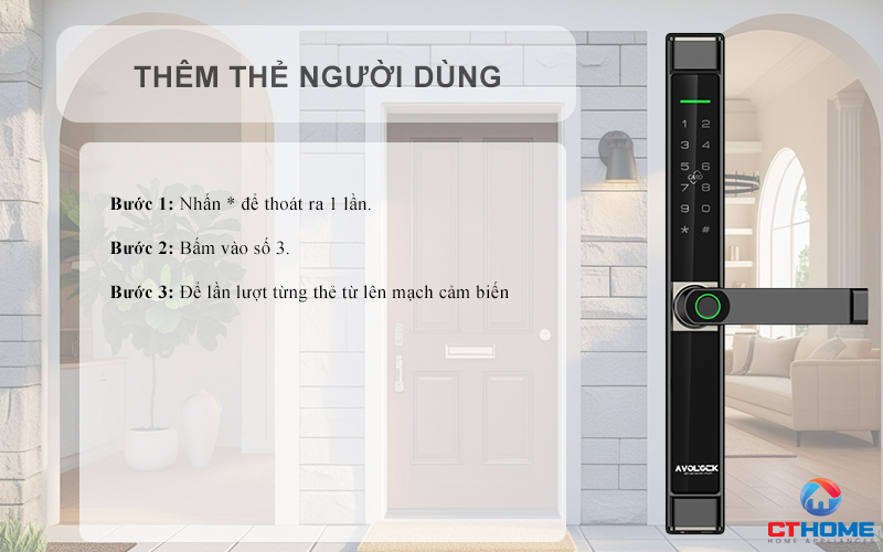 KHÓA CỬA NHÔM AVOLOCK AN 394 NHẬN DIỆN VÂN TAY AN394 5