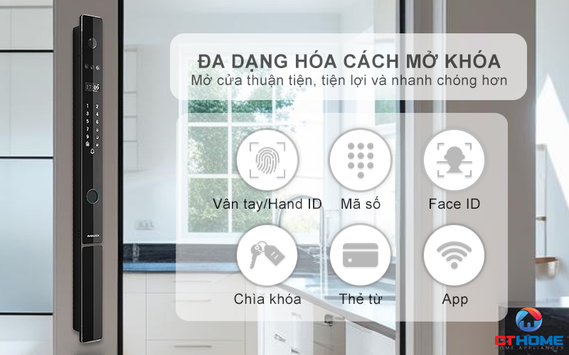KHÓA CỬA NHÔM AVOLOCK AN 396 NHẬN DIỆN VÂN TAY AN396 10
