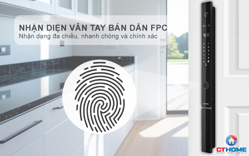 KHÓA CỬA NHÔM AVOLOCK AN 396 NHẬN DIỆN VÂN TAY AN396 3