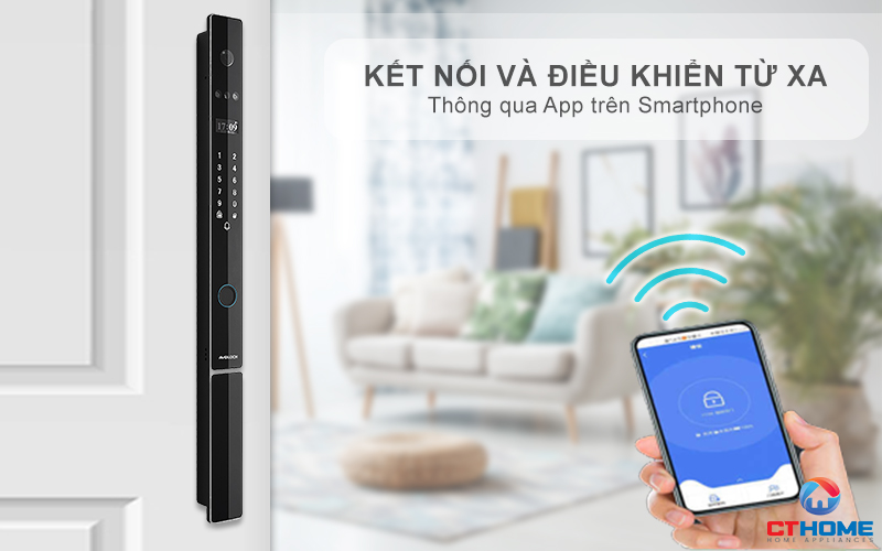 KHÓA CỬA NHÔM AVOLOCK AN 396 NHẬN DIỆN VÂN TAY AN396 8