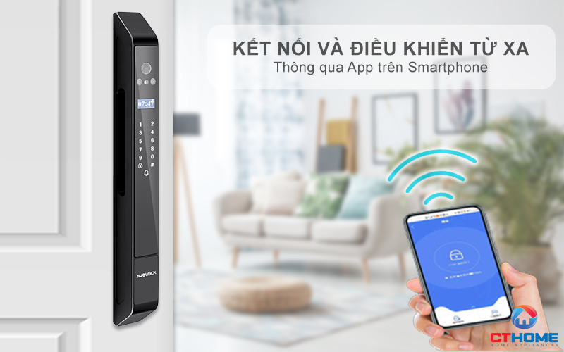 KHÓA CỬA NHÔM AVOLOCK AN 398 NHẬN DIỆN VÂN TAY, KHUÔN MẶT AN398 7