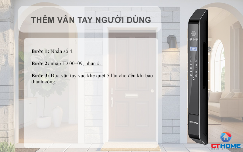 KHÓA CỬA NHÔM AVOLOCK AN 398 NHẬN DIỆN VÂN TAY, KHUÔN MẶT AN398 6