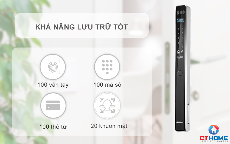 KHÓA CỬA NHÔM AVOLOCK AN 399F MÀU XÁM NHẬN DIỆN VÂN TAY, KHUÔN MẶT AN399F 12