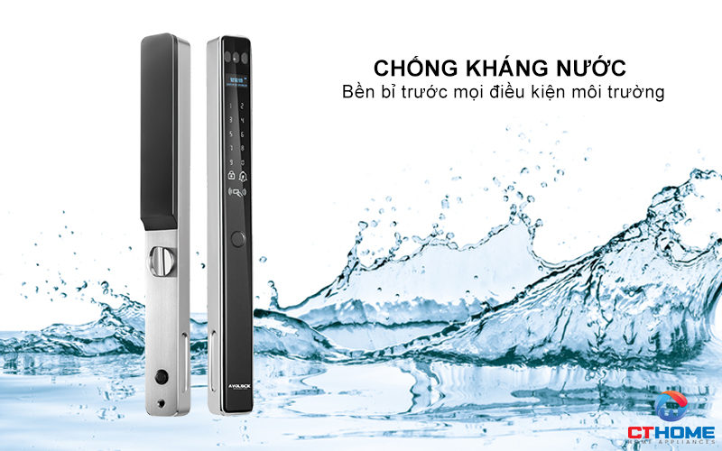 KHÓA CỬA NHÔM AVOLOCK AN 399F MÀU XÁM NHẬN DIỆN VÂN TAY, KHUÔN MẶT AN399F 5