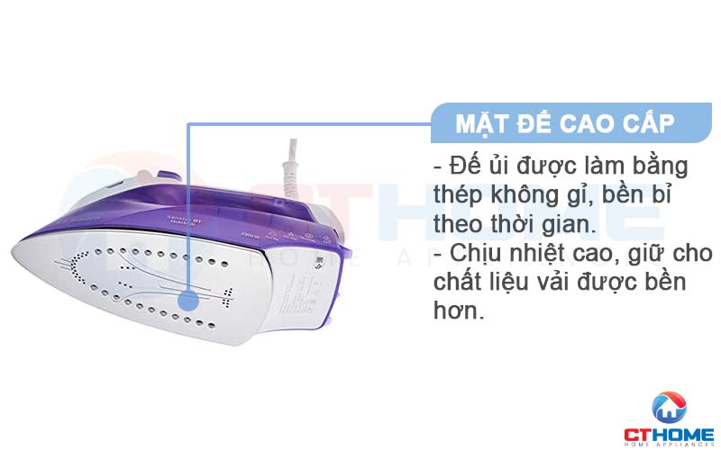 Mặt đế cao cấp Palladium-glissée làm từ chất liệu thép không gỉ bền bỉ