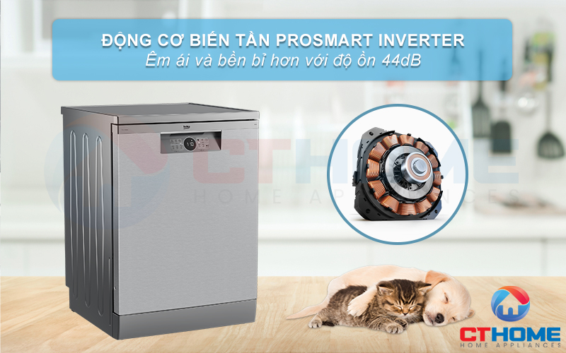 MÁY RỬA BÁT ĐỘC LẬP BEKO BDFN26430XC - 14 BỘ 12