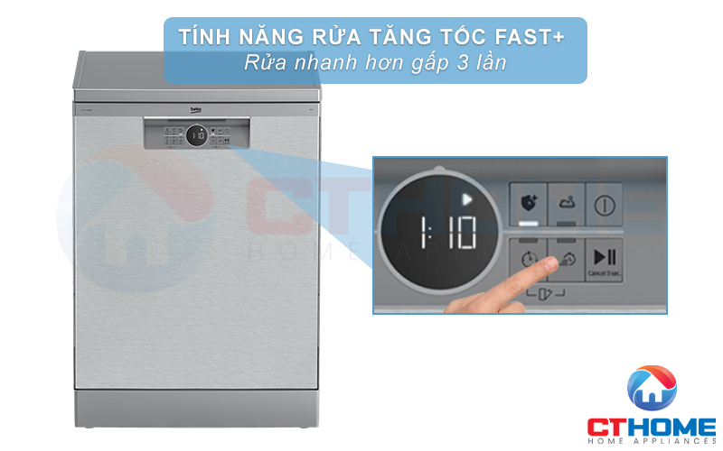 MÁY RỬA BÁT ĐỘC LẬP BEKO BDFN26430XC - 14 BỘ 8