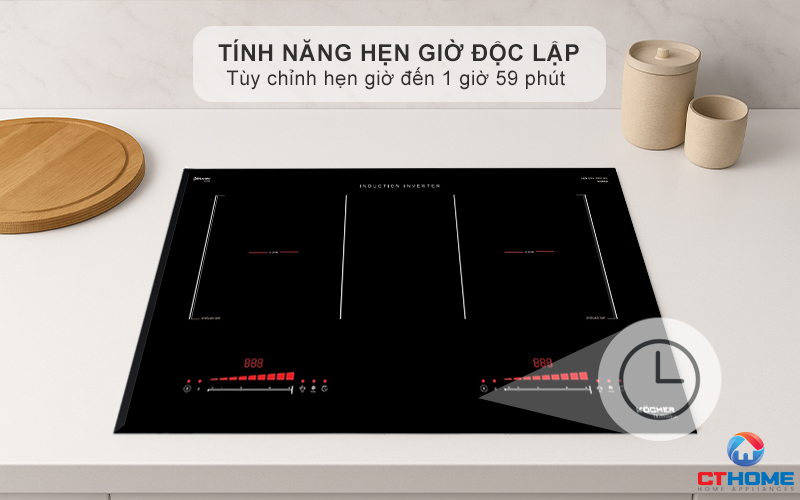 BẾP TỪ ĐÔI 2 VÙNG NẤU KOCHER  DI-330 PLUS DI330PLUS 7