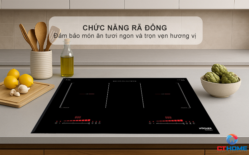 BẾP TỪ ĐÔI 2 VÙNG NẤU KOCHER  DI-330 PLUS DI330PLUS 5