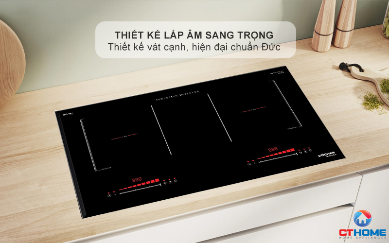 BẾP TỪ ĐÔI 2 VÙNG NẤU KOCHER  DI-330 PLUS DI330PLUS 1