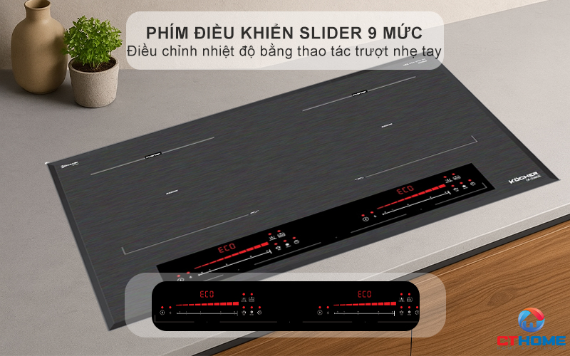 BẾP TỪ 2 VÙNG NẤU  Kocher DI-338SE MÀU XÁM DI338SE 6