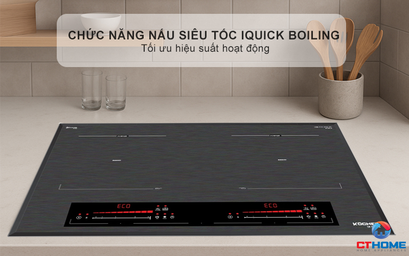 BẾP TỪ 2 VÙNG NẤU  Kocher DI-338SE MÀU XÁM DI338SE 8