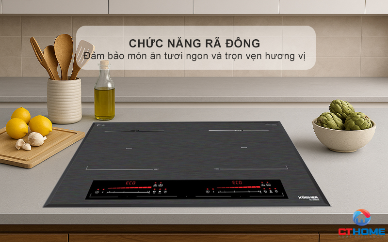 BẾP TỪ 2 VÙNG NẤU  Kocher DI-338SE MÀU XÁM DI338SE 4