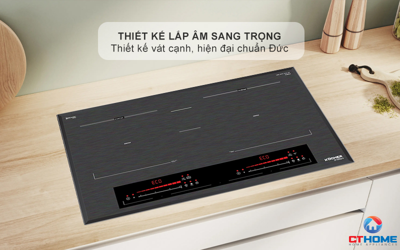 BẾP TỪ 2 VÙNG NẤU  Kocher DI-338SE MÀU XÁM DI338SE 1