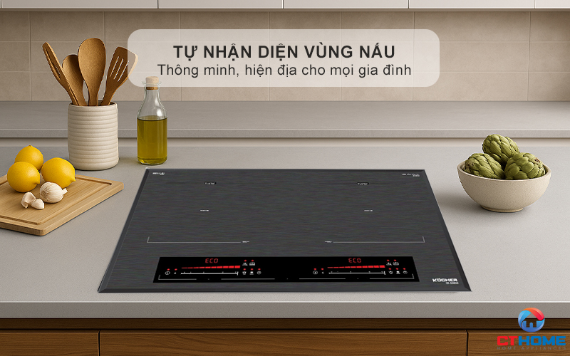 BẾP TỪ 2 VÙNG NẤU  Kocher DI-338SE MÀU XÁM DI338SE 12