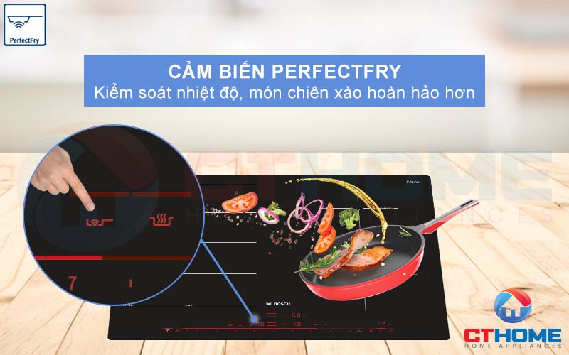 Chiên xào hoàn hảo hơn với cảm biến PerfectFry.