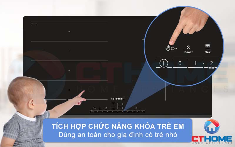 Thiết lập khóa trẻ em để bảo vệ an toàn cho những đứa trẻ.