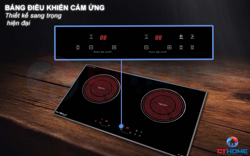 Bảng điều khiển cảm ứng hiển thị trực quan dễ dàng thao tác