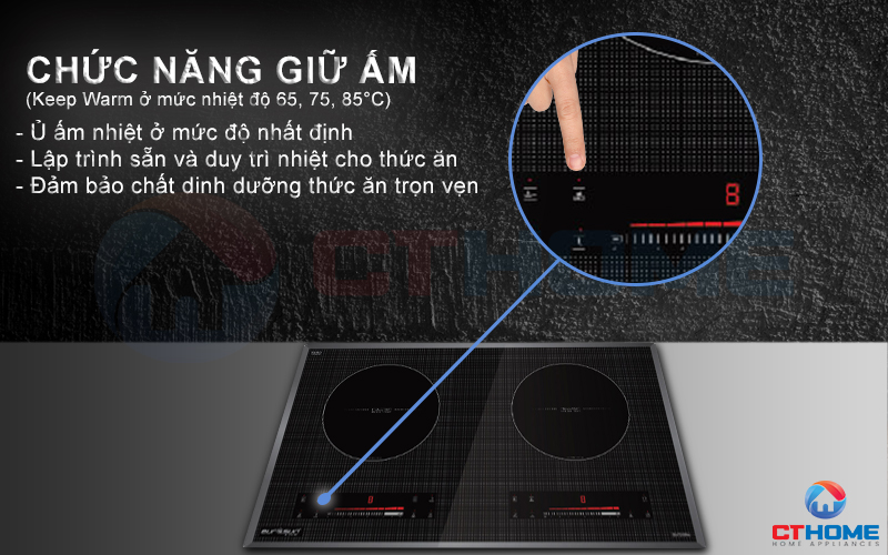 Chức năng hâm nóng Keep Warm giữ vẹn nguyên dinh dưỡng thức ăn