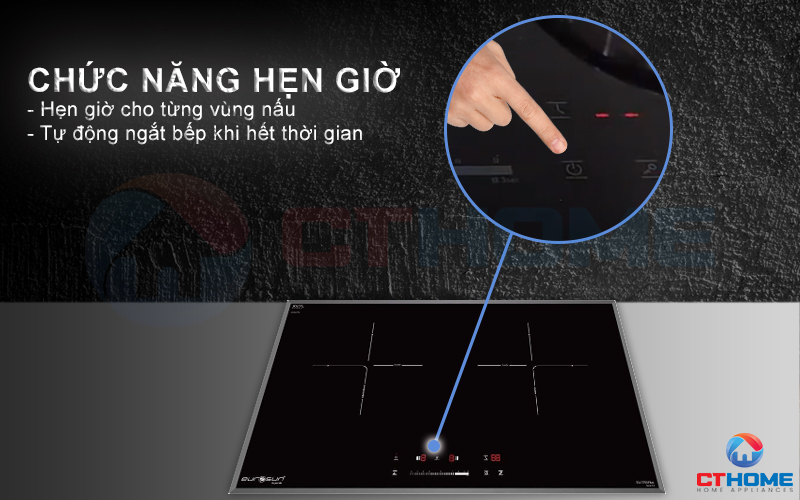 Chức năng hẹn giờ, giúp bạn chủ động thời gian nấu