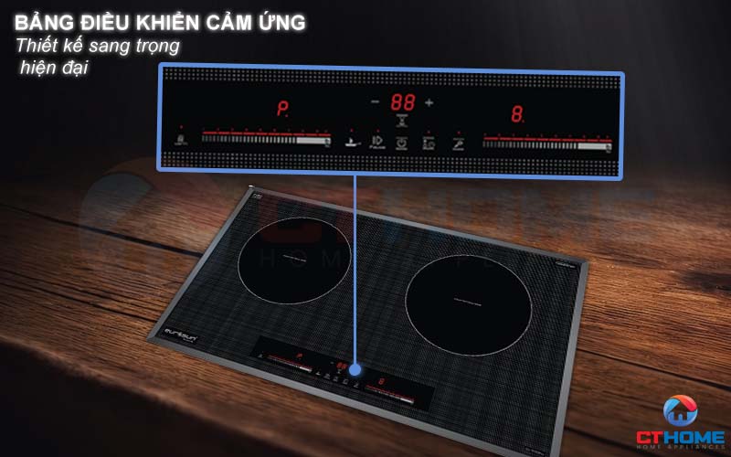 BẾP TỪ 2 VÙNG NẤU EUROSUN EU-T710PRO SILVER 3600W EUT710PRO 4