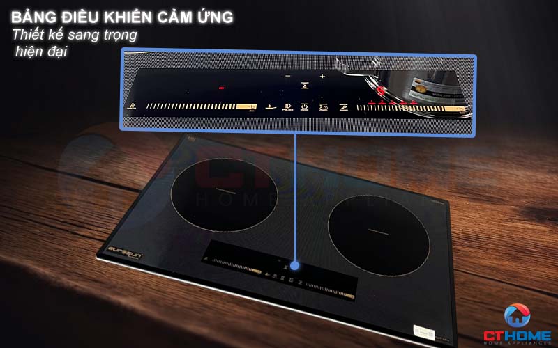 Bảng điều khiển cảm ứng trượt Silder thông minh, siêu nhạy và dễ dàng sử dụng.