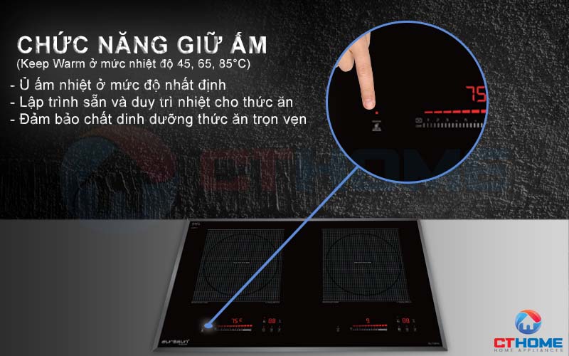 BẾP TỪ EUROSUN EU-T726PRO 2 VÙNG NẤU 3600W EUT726PRO 6