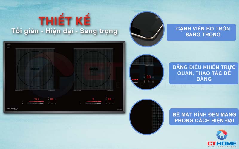 BẾP TỪ EUROSUN EU-T726PRO 2 VÙNG NẤU 3600W EUT726PRO 1