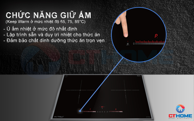 BẾP TỪ EUROSUN EU-T779PRO 2 VÙNG NẤU 3600W EUT779PRO 8