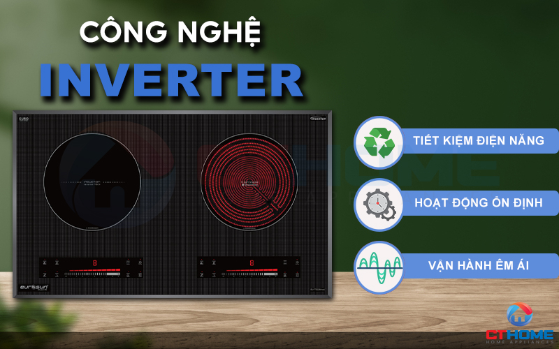 Công nghệ Inverter hoạt động ổn định, giúp tiết kiệm năng lượng.