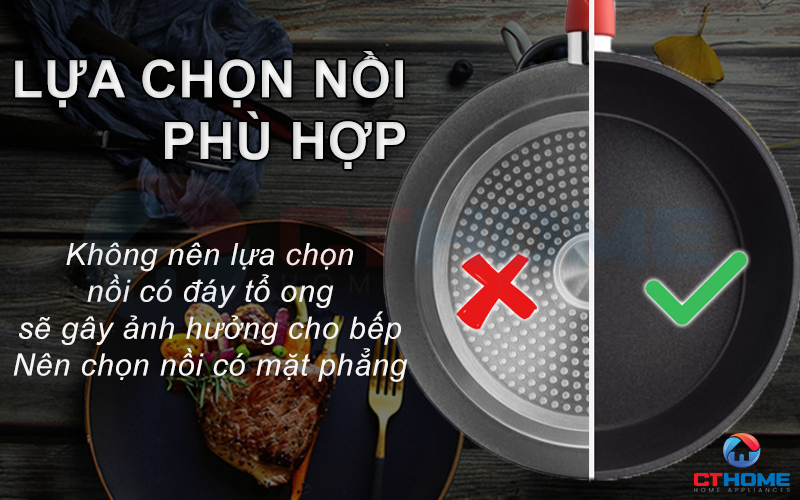 Lựa chọn nồi nấu phù hợp khi bếp chỉ nhận nồi chảo có đáy từ