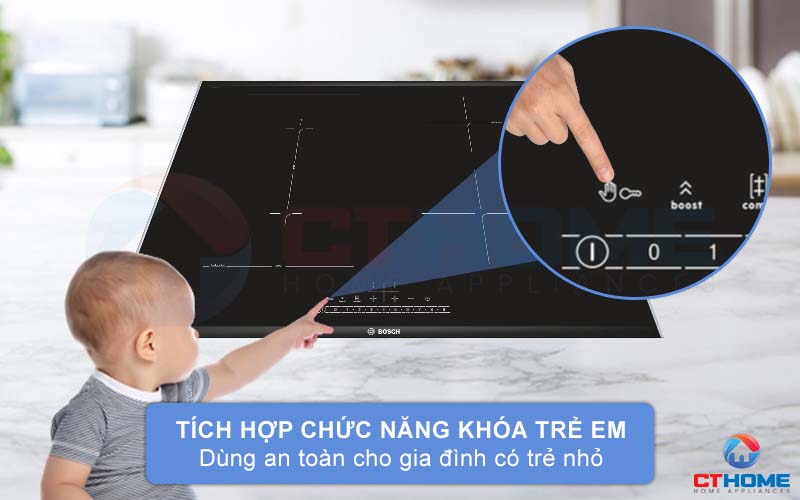 Tích hợp khóa an toàn trẻ em và nhiều tính năng an toàn khác.