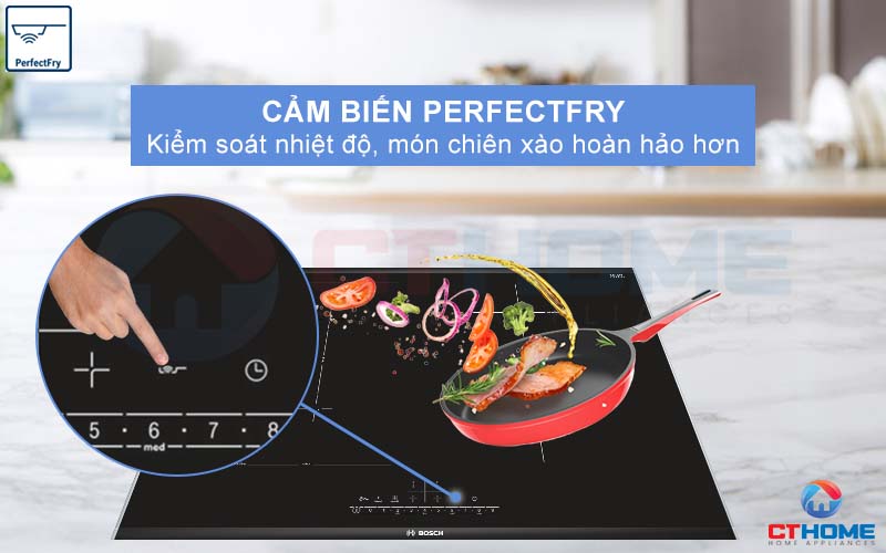 Cảm biến PerfectFry giúp các món chiên xào hoàn hảo hơn.