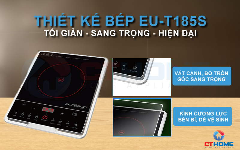 Thiết kế vát cạnh, 4 góc được bo viền sang trọng, hiện đại