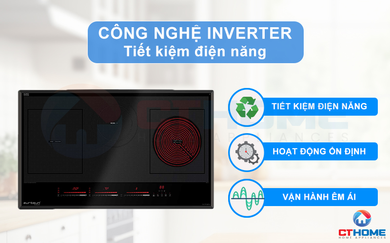 Công nghệ INVERTER duy trì công suất ổn định, tiết kiệm điện