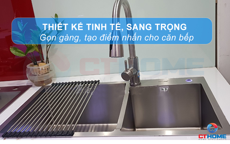 Thiết kế chậu tinh tế, phù hợp với đa dạng phong cách bếp