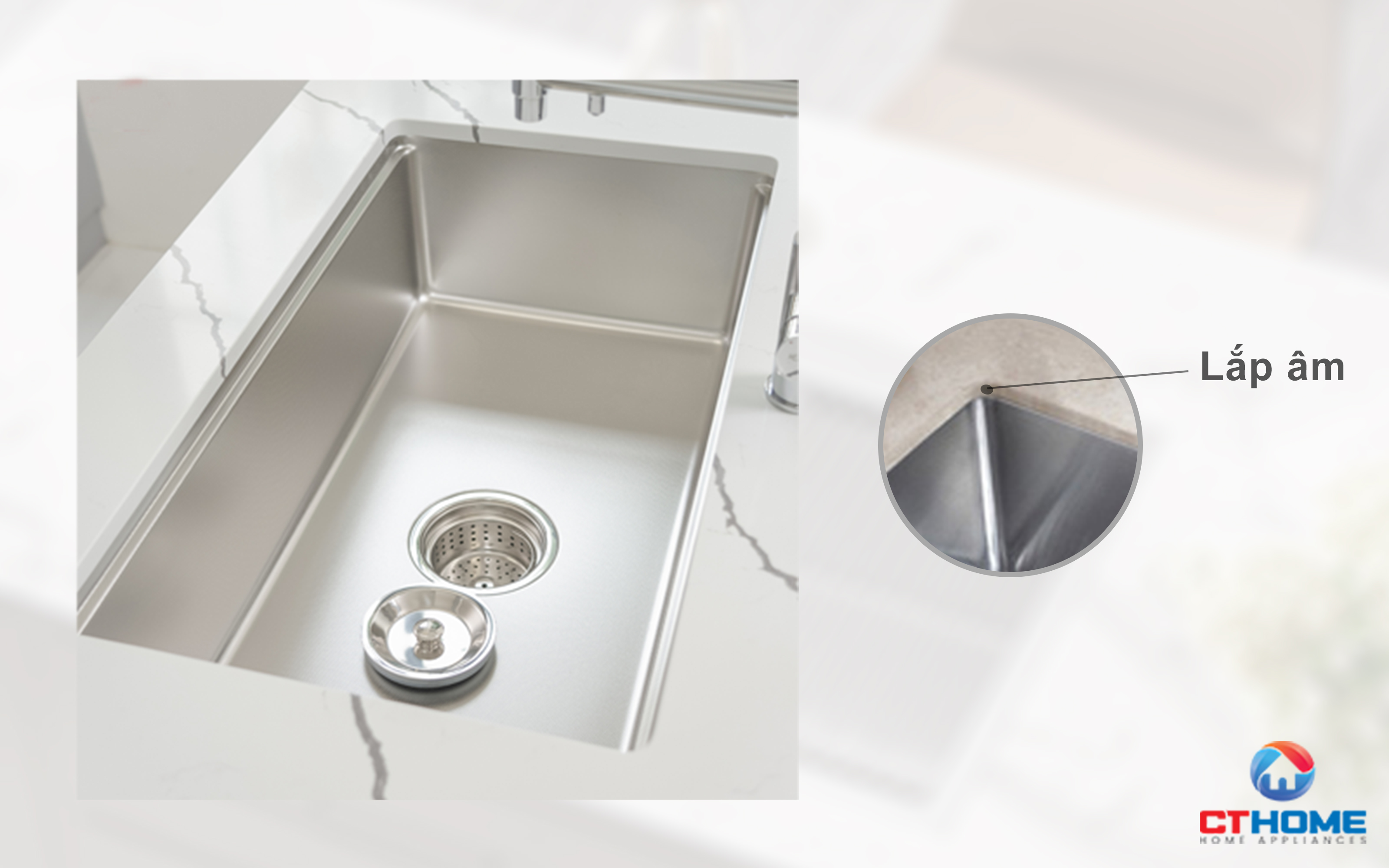 CHẬU RỬA BÁT CHỐNG XƯỚC UNDERMOUNT SINK KN8146SU DEKOR BASIC  1