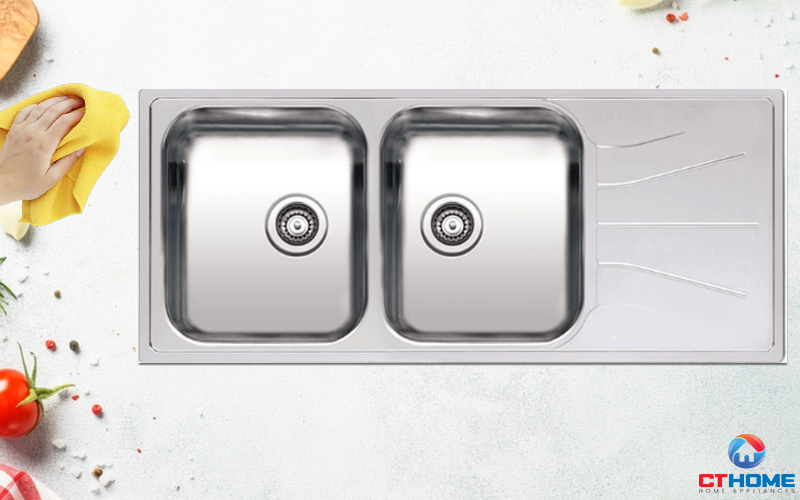 CHẬU RỬA CHÉN BÁT REGINOX DIPLOMAT 30 LUX R02254 CÓ BÀN CHỜ 3