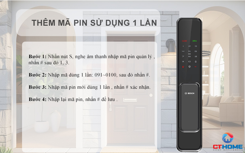 Thêm mã sử dụng 1 lần