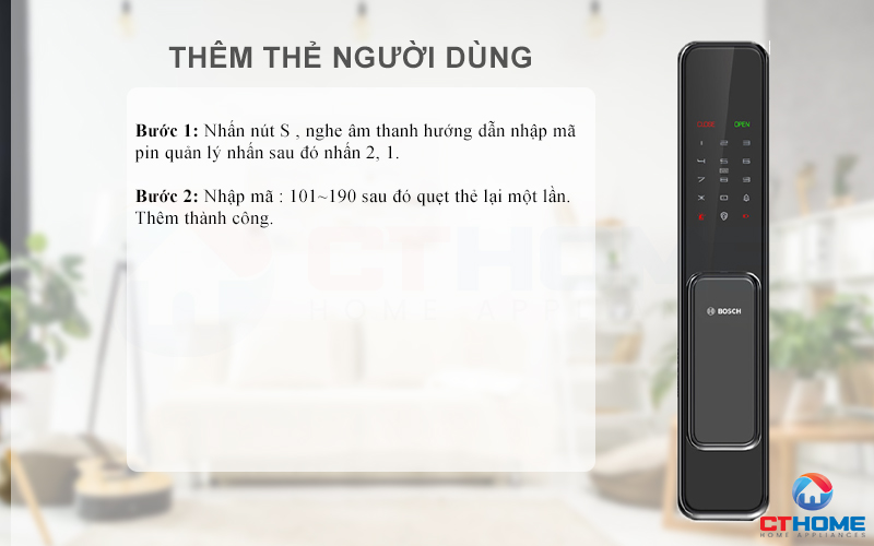 Thêm thẻ người dùng 