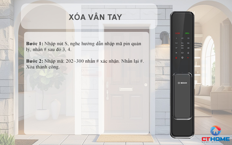 Xóa vân tay 