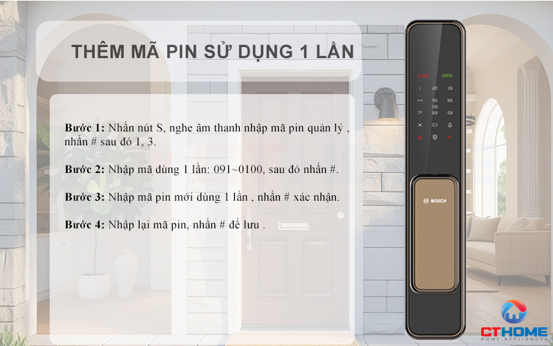 Thêm mã sử dụng 1 lần