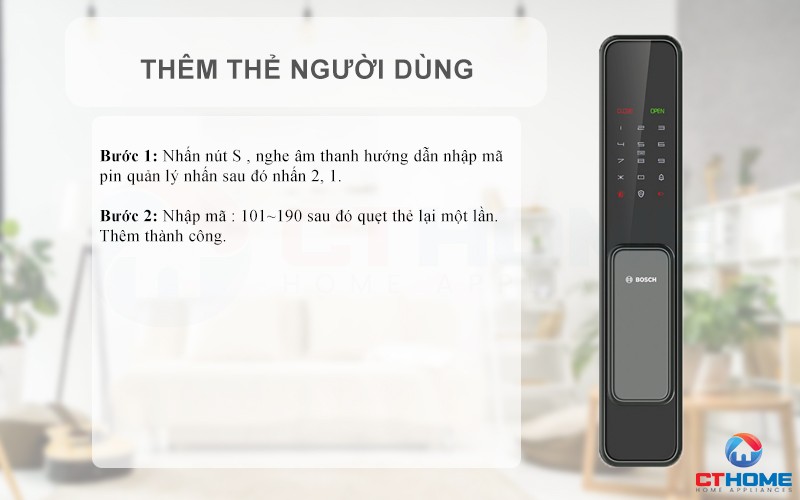 Thêm thẻ người dùng 