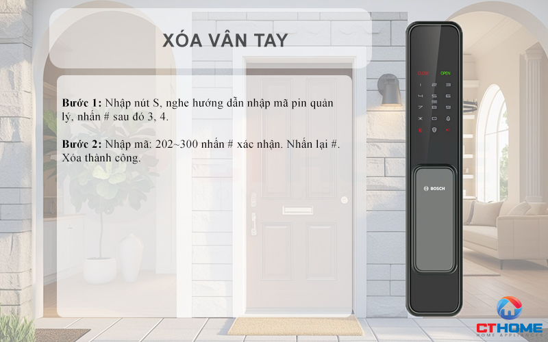 Xóa vân tay 