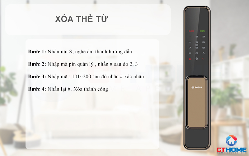 Xóa thẻ từ 