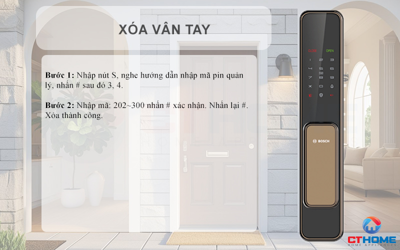 Xóa vân tay 
