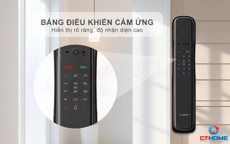 KHÓA ĐIỆN TỬ BOSCH EL800VF NHẬN DIỆN KHUÔN MẶT MÀU ĐEN 2