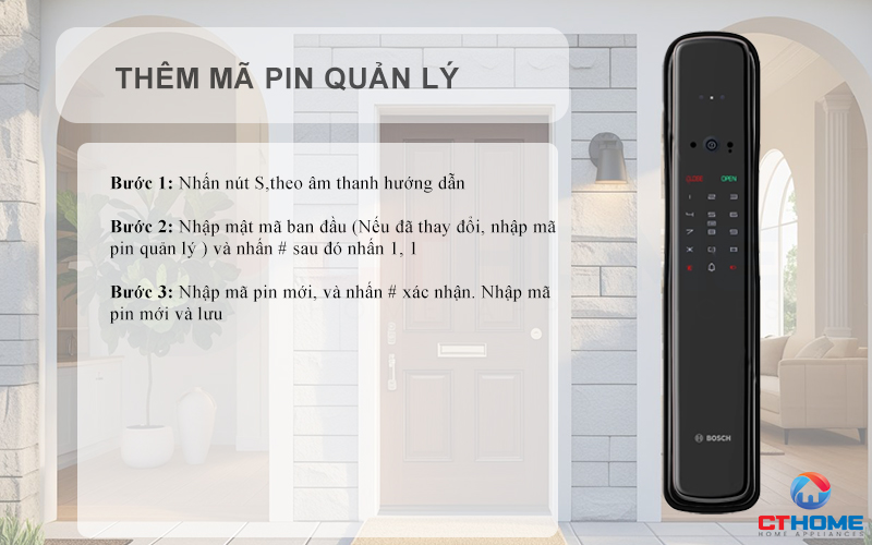 KHÓA ĐIỆN TỬ BOSCH EL800VF NHẬN DIỆN KHUÔN MẶT MÀU ĐEN 7