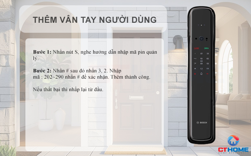 KHÓA ĐIỆN TỬ BOSCH EL800VF NHẬN DIỆN KHUÔN MẶT MÀU ĐEN 9
