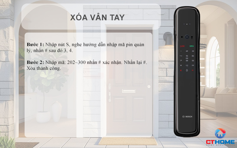 KHÓA ĐIỆN TỬ BOSCH EL800VF NHẬN DIỆN KHUÔN MẶT MÀU ĐEN 12